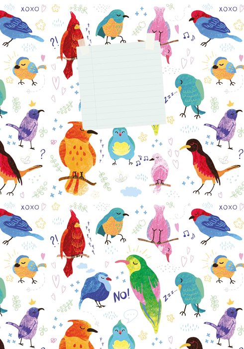 Cuaderno A6 Pájaros 64 Hojas Lisas Argüval Imagen principal del producto