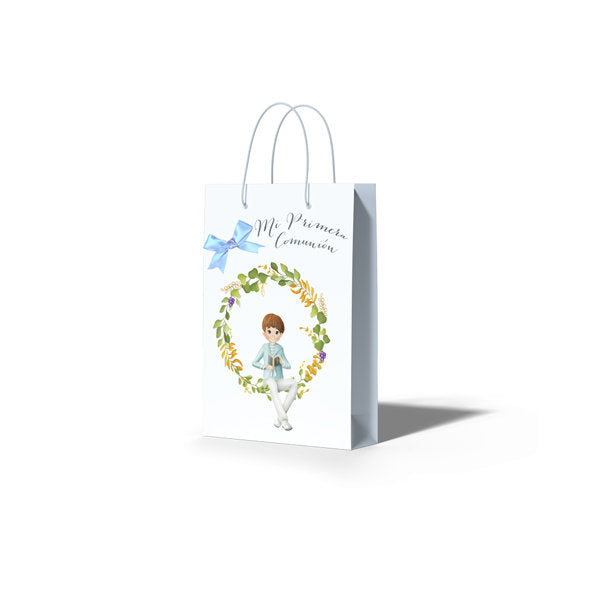 BOLSA REGALO PAPEL LAZO COMUNION NIÃO ORLA | ARGUVAL, S,L, | 1 UNIDAD | 8421363469884 Imagen principal del producto