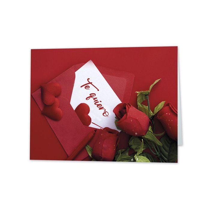 Expositor 25 Tarjetas Mini Card Sobre Te Quiero 66x90mm ARGUVAL Imagen principal del producto