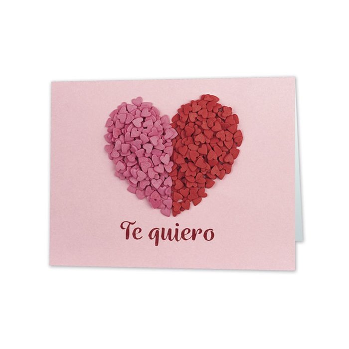 Expositor 25 Tarjetas Mini Card Corazón Te Quiero Marca Arguval Imagen principal del producto