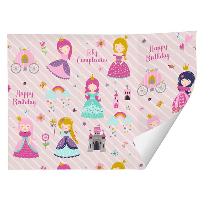 EXPOSITOR 25 ROLLO PAPEL REGALO KRAFT PRINCESAS 70X100CM | ARGUVAL, S,L, | ENVASE 25 UDS. UNIDAD | 8421363475847 Imagen principal del producto