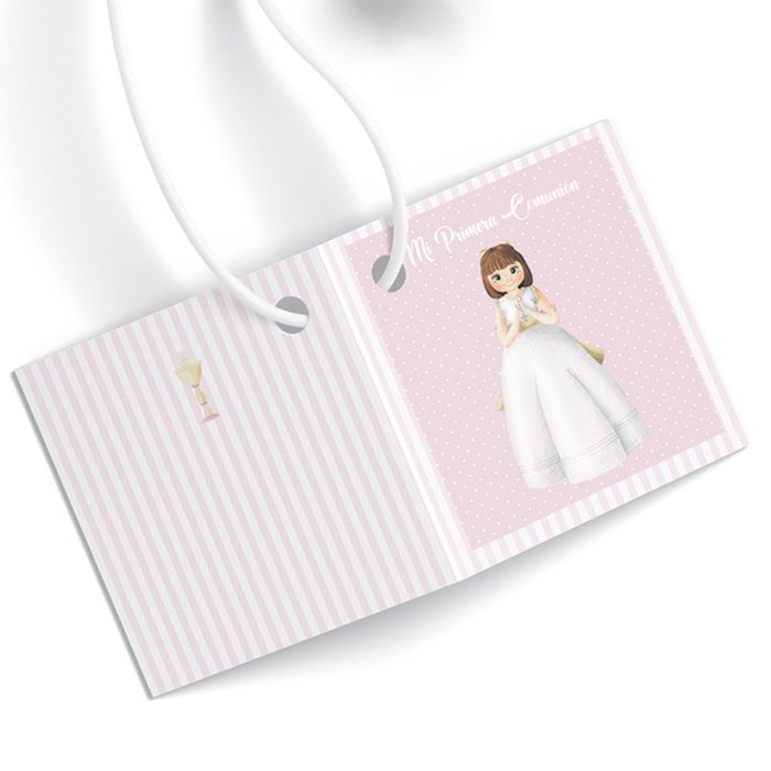 Etiquetas 3x4 cm Comunión Niña Pastel Personalizable Marca Arguval Comunión Pack 20 Imagen principal del producto