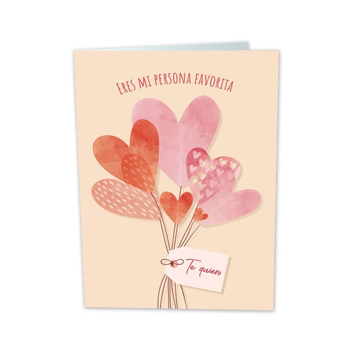 Expositor 25 Tarjetas Mini Card Globos Mi Persona Favorita ARGUVAL Imagen principal del producto