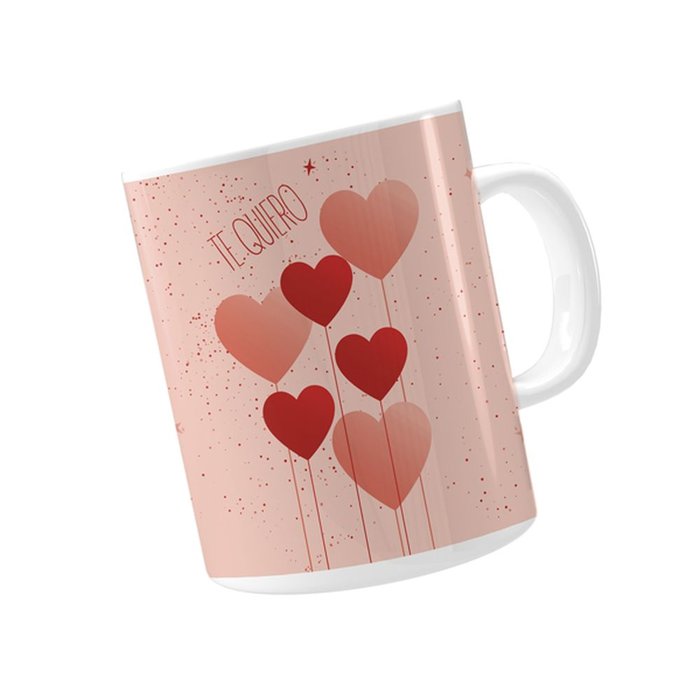 TAZA CERAMICA GLOBOS CORAZON TE QUIERO | ARGUVAL, S,L, | 1 UNIDAD | 8421363477612 Imagen principal del producto