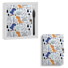 DIARIO CON BOLIGRAFO MAGICO DINOSAURIOS 90P Y CERRADURA | 1 UNIDADES | (ARGUVAL, S,L,)