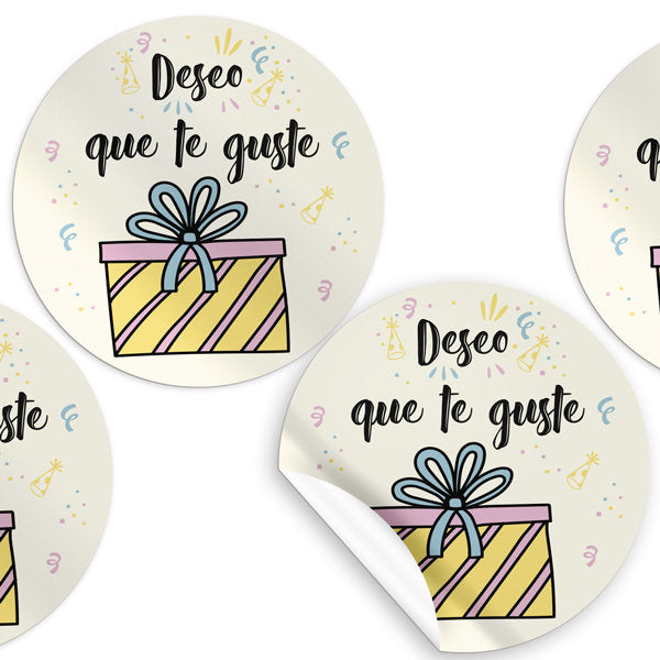 Etiquetas Deseo Guste Redonda 250U ARGUVAL Imagen principal del producto