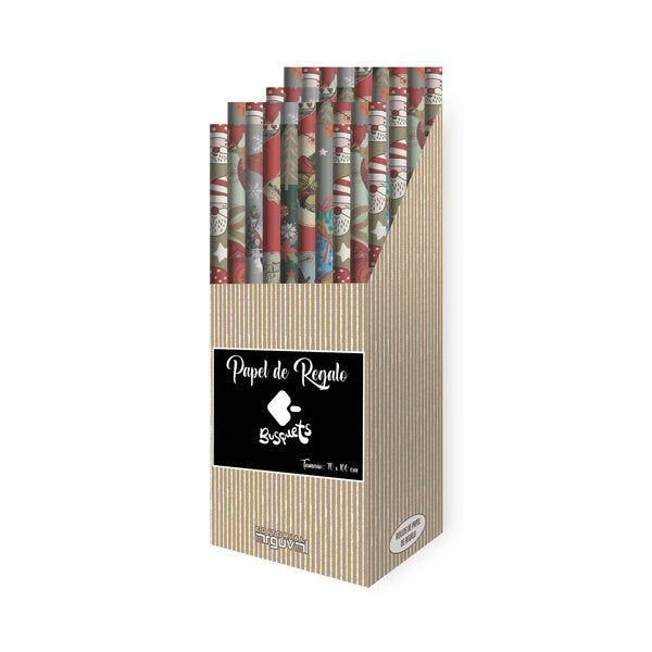 Exp 50 Rollos Papel Regalo Busquets Navidad 70x100cm