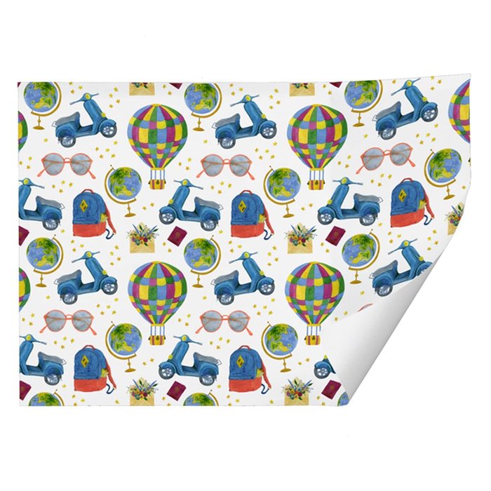 EXPOSITOR 25 ROLLO PAPEL REGALO KRAFT GLOBO 70X100CM | ARGUVAL, S,L, | ENVASE 25 UDS. UNIDAD | 8421363483132