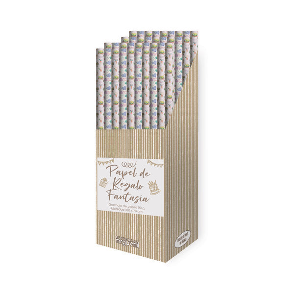 ROLLOS PAPEL REGALO DIA MADRE 50U | ARGUVAL, S,L, | ENVASE 50 UDS. UNIDAD | 8421363483378 Imagen principal del producto