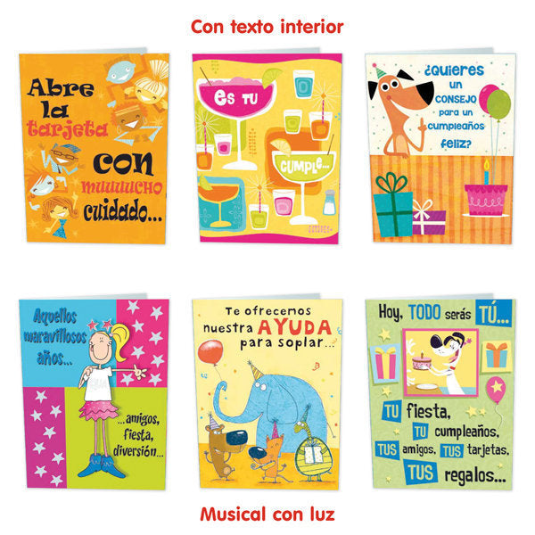TARJETA MUSICAL SURTIDA BUSQUETS | ARGUVAL, S,L | ENVASE 20 UDS. UNIDAD | 8421363484726