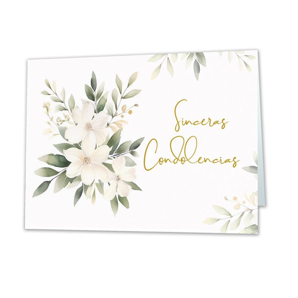 POSTAL SINCERAS CONDOLENCIAS | ARGUVAL, S,L, | ENVASE 10 UDS. UNIDAD | 8421363491519 Imagen principal del producto