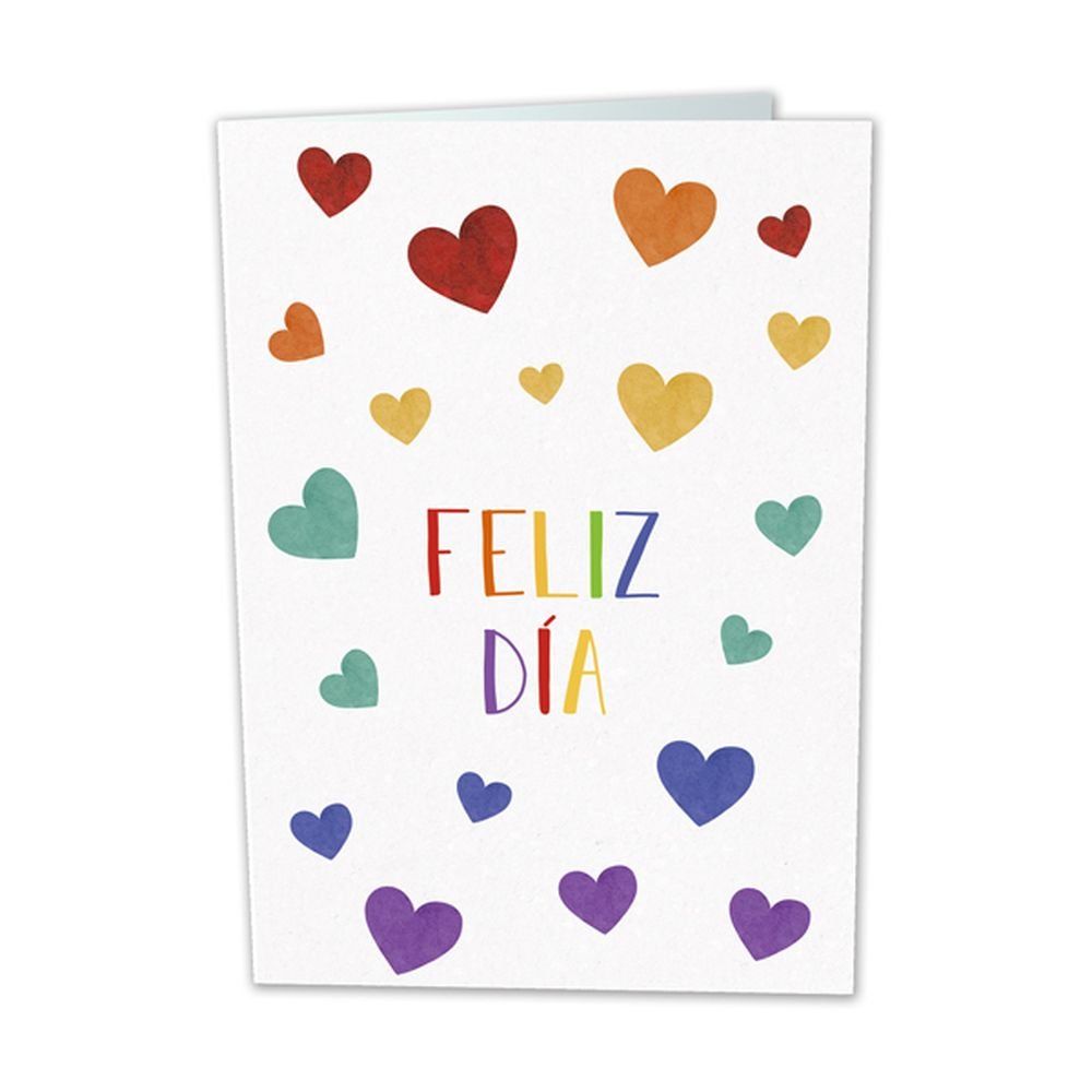 POSTAL CORAZONES FELIZ DIA | ARGUVAL, S,L, | ENVASE 10 UDS. UNIDAD | 8421363491526 Imagen principal del producto