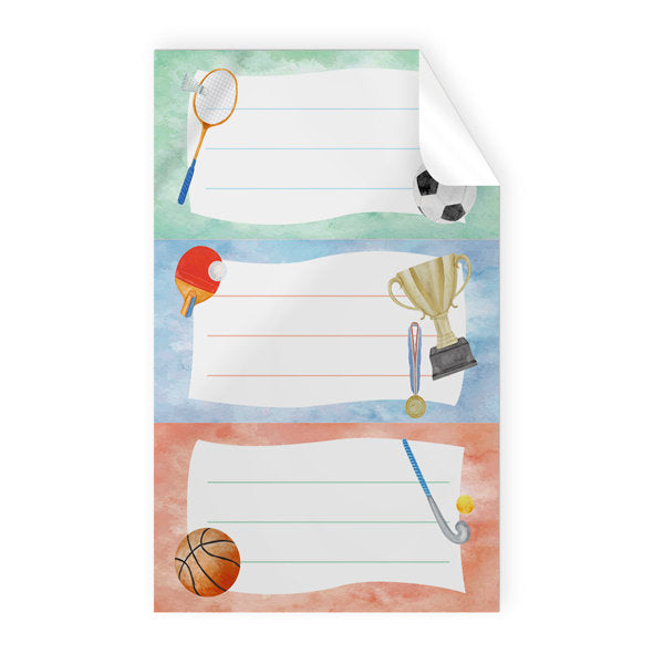 ETIQUETAS ESCOLARES ADHESIVAS ESCOLARES DEPORTES 9U | 10 UNIDADES | (ARGUVAL, S,L,)