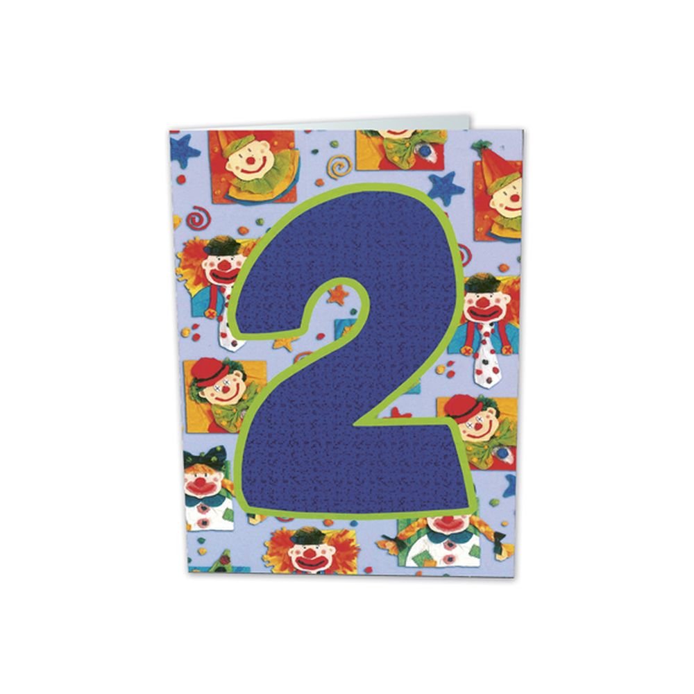 TARJETA FELICITACION 2 AÑOS BUSQUETS 6U | ARGUVAL, S,L | ENVASE 6 UDS. UNIDAD | 8421363491755 Imagen principal del producto