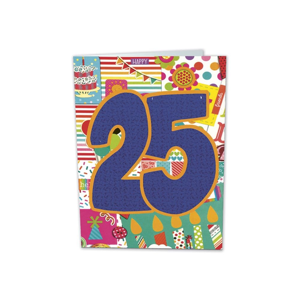 TARJETA FELICITACION 25 AÑOS BUSQUETS 6U | ARGUVAL, S,L | ENVASE 6 UDS. UNIDAD | 8421363491984 Imagen principal del producto