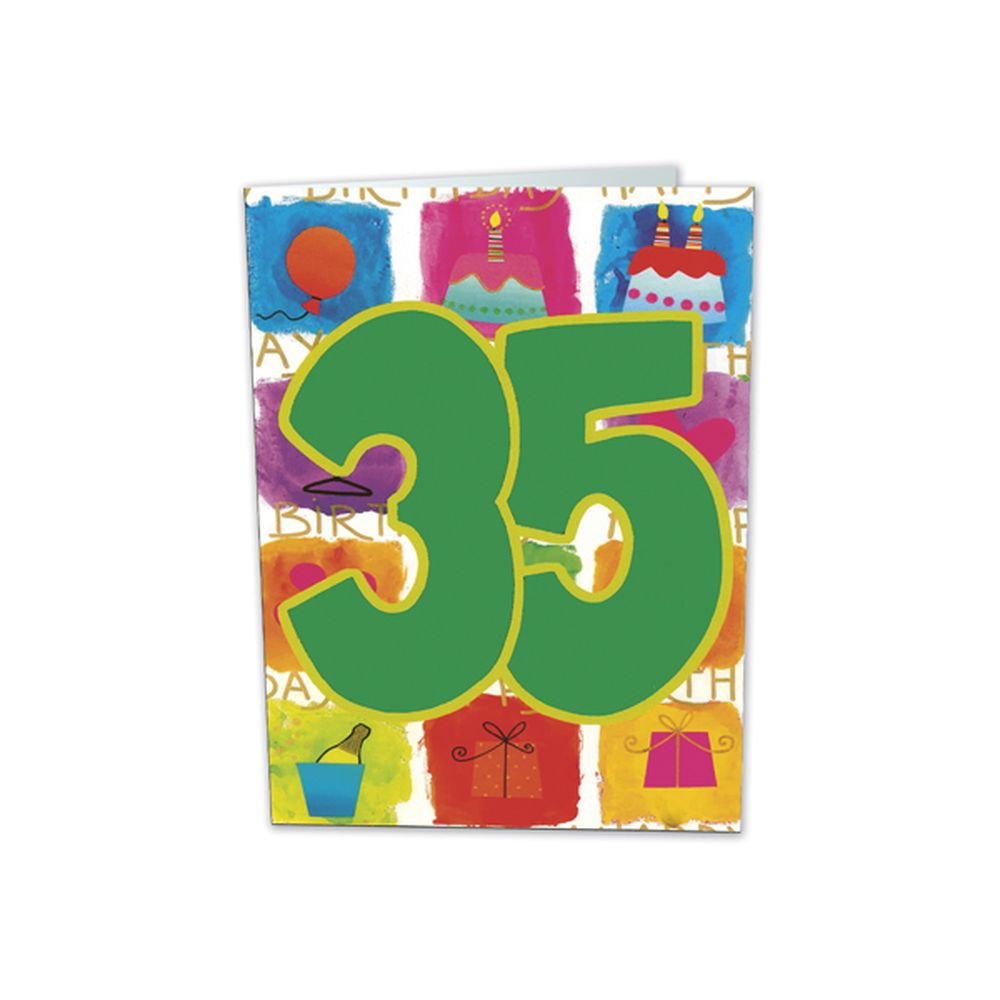 TARJETA FELICITACION 35 AÑOS BUSQUETS 6U | ARGUVAL, S,L | ENVASE 6 UDS. UNIDAD | 8421363492080 Imagen principal del producto