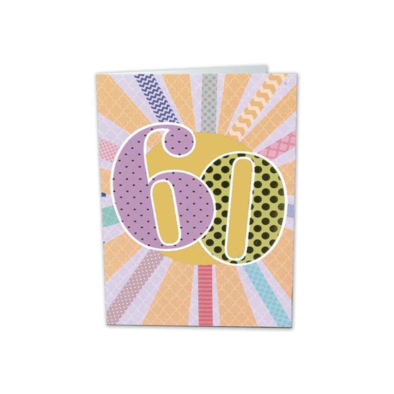 TARJETA FELICITACION 60 AÑOS BUSQUETS 6U | ARGUVAL, S,L | ENVASE 6 UDS. UNIDAD | 8421363492172