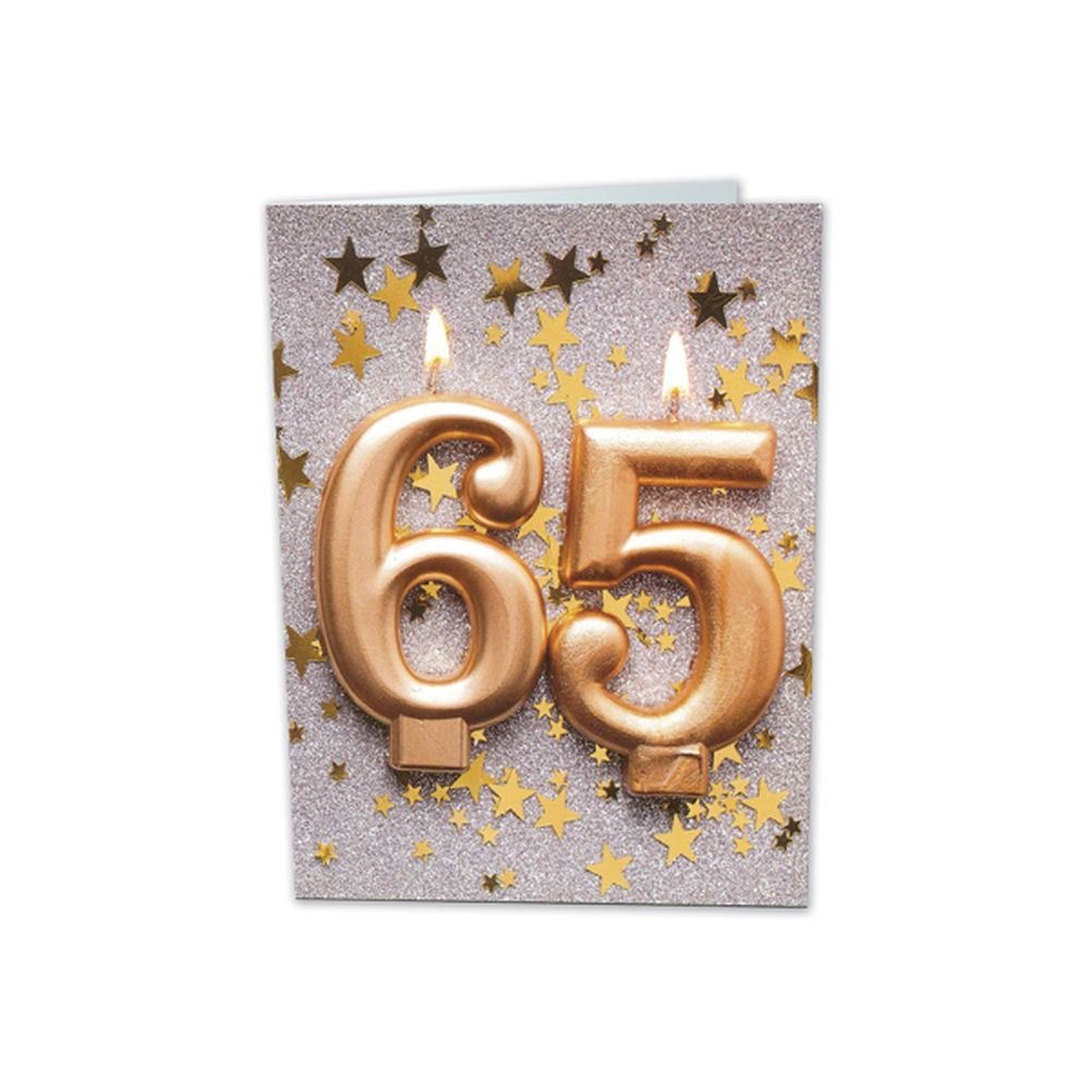 TARJETA FELICITACION 65 AÑOS BUSQUETS 6U | ARGUVAL, S,L | ENVASE 6 UDS. UNIDAD | 8421363492189 Imagen principal del producto