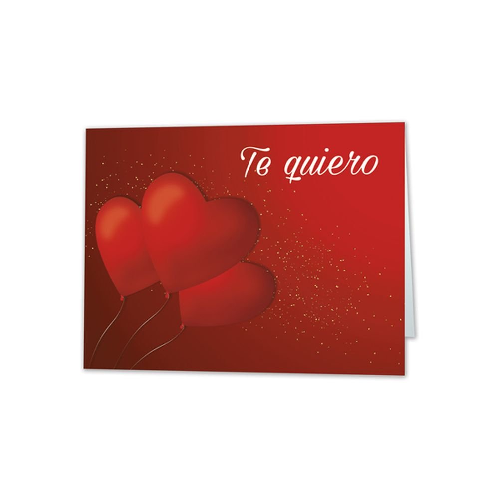 Tarjeta Mini Card Globos Corazón Te Quiero 9 x 6,6 cm ARGUVAL San Valentín Imagen principal del producto