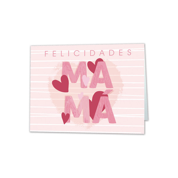 MINI CARD MAMA FELICIDADES | ARGUVAL, S,L, | ENVASE 25 UDS. UNIDAD | 8421363492301 Imagen principal del producto