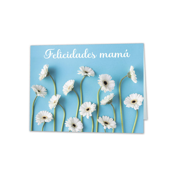 MINI CARD GERBERAS FELICIDADES MAMA | ARGUVAL, S,L, | ENVASE 25 UDS. UNIDAD | 8421363492318 Imagen principal del producto