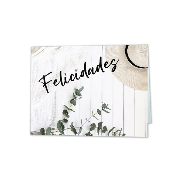 MINI CARD SOMBRERO FELICIDADES | ARGUVAL, S,L, | ENVASE 25 UDS. UNIDAD | 8421363492325 Imagen principal del producto