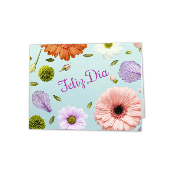 MINI CARD FLORECILLAS FELIZ DIA | ARGUVAL, S,L, | ENVASE 25 UDS. UNIDAD | 8421363492332 Imagen principal del producto