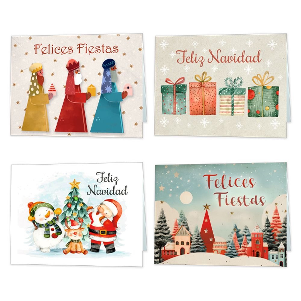 MINI CARD NAVIDAD FANTASIA | ARGUVAL NAVIDAD | ENVASE 100 UDS. UNIDAD | 8421363492783 Imagen principal del producto
