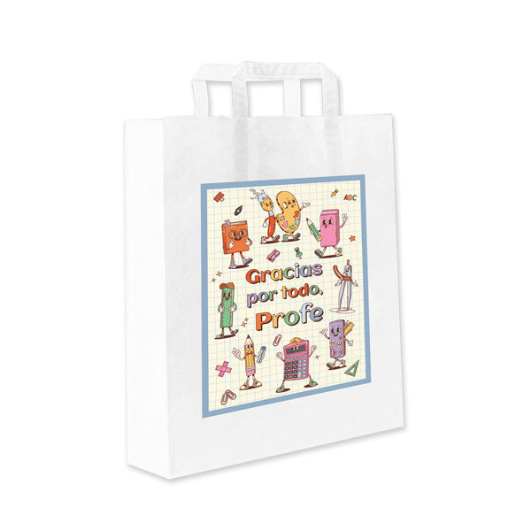 BOLSA GRANDE BLANCA PROFE 37X32X12CM 12U | ARGUVAL, S,L | 1 UNIDAD | 8421363492912 Imagen principal del producto