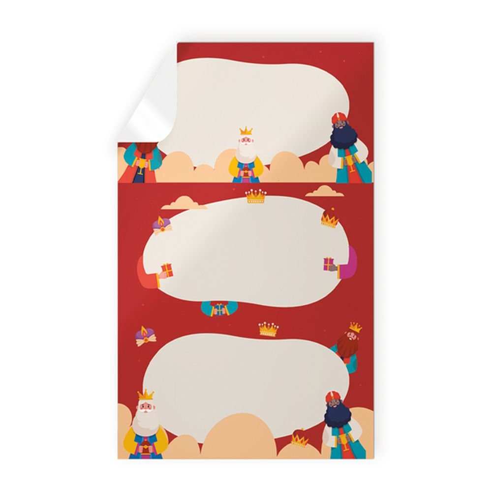 STICKERS NAVIDAD REYES MAGOS BLISTER 9U | ARGUVAL NAVIDAD | ENVASE 10 UDS. UNIDAD | 8421363493407