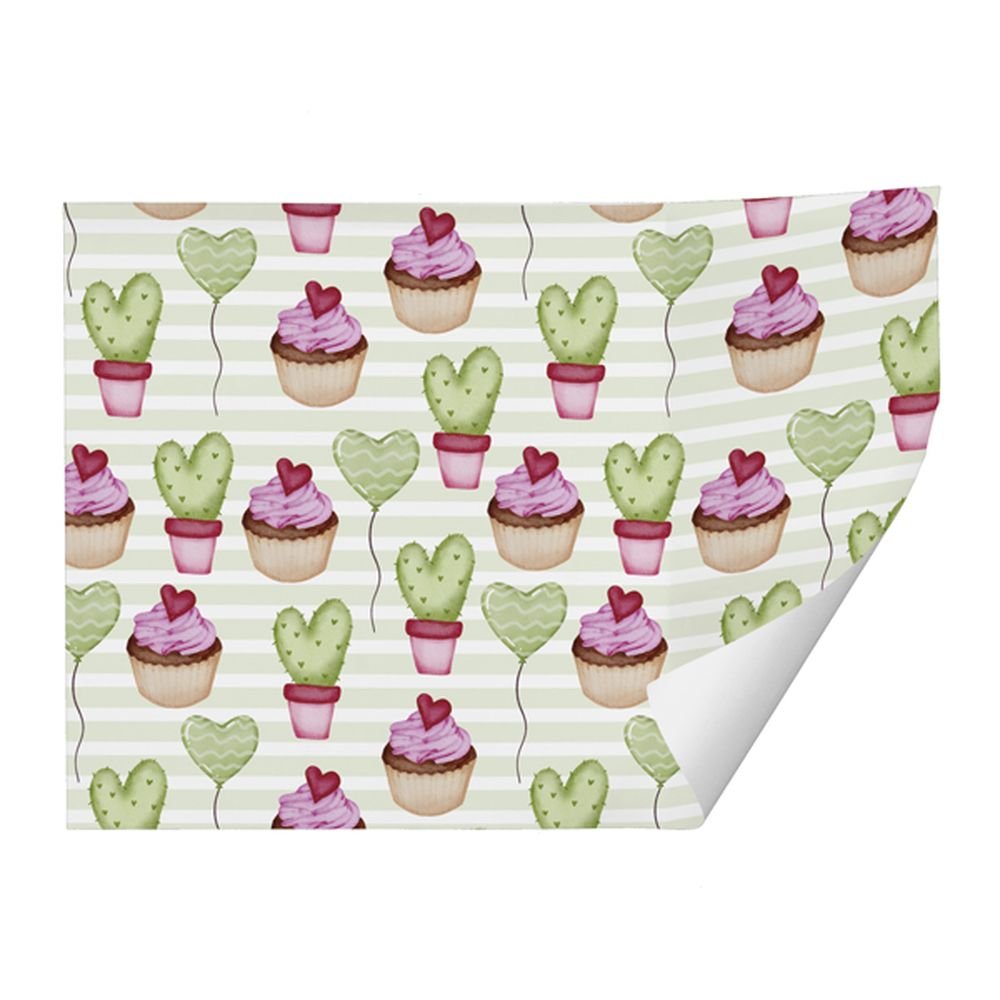 Expositor 25 pliegos papel regalo Eco Cakes&cactus ARGUVAL SAN VALENTIN Imagen principal del producto