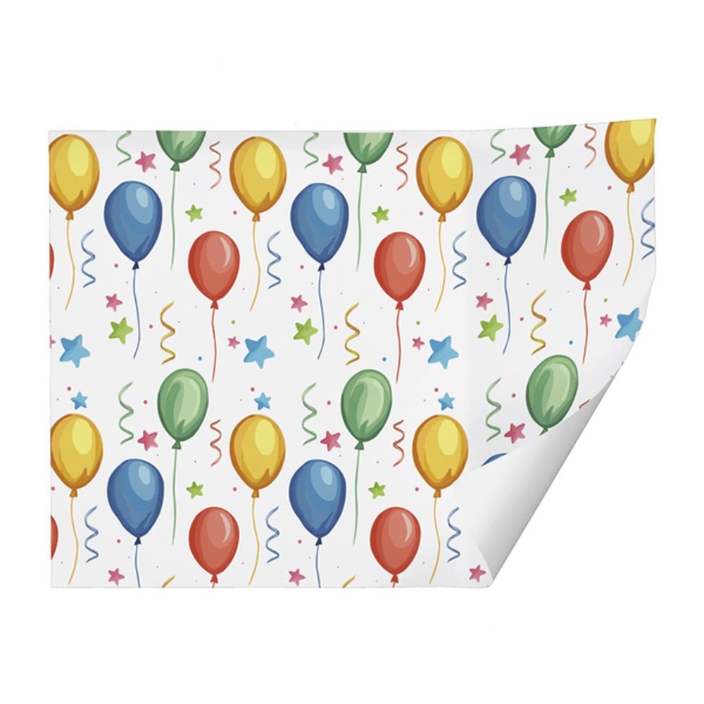 Expositor 25 pliegos papel regalo globos ARGUVAL