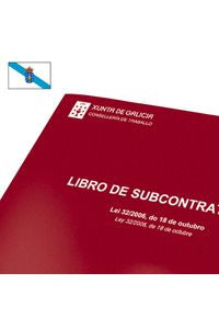 Libro de Subcontratación A4 Apaisado Dohe para contabilidad