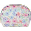 Neceser redondo Takenote violeta con cremallera 20x6x15 cm