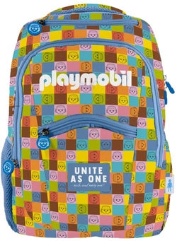 Mochila 3 Compartimentos Playmobil United DOHE para niños