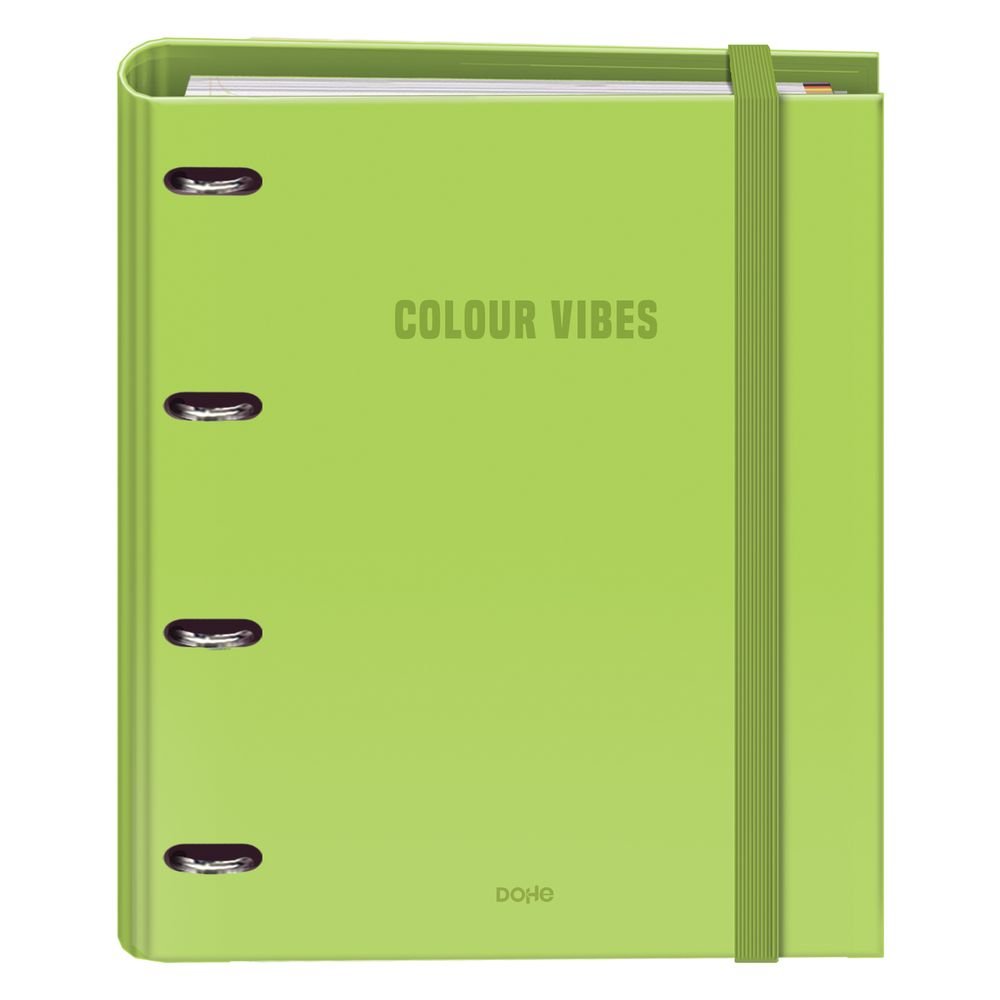 CARPETA A4 RECAMBIO CARTON FORRADO 4 ANILLAS 35 MM VERDE | 1 UNIDADES | (DOHE DISEÑO)