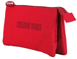 Portatodo triple rojo DOHE para escolares y oficina