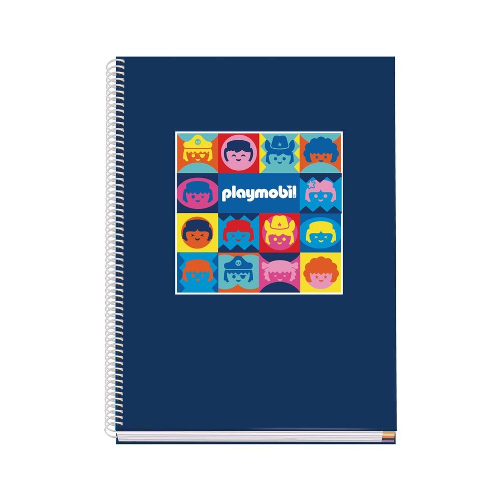 Cuaderno A4 Tapa Forrada Cuadro 5 mm Playmobil 2026 Marca Dohe Diseño Imagen principal del producto