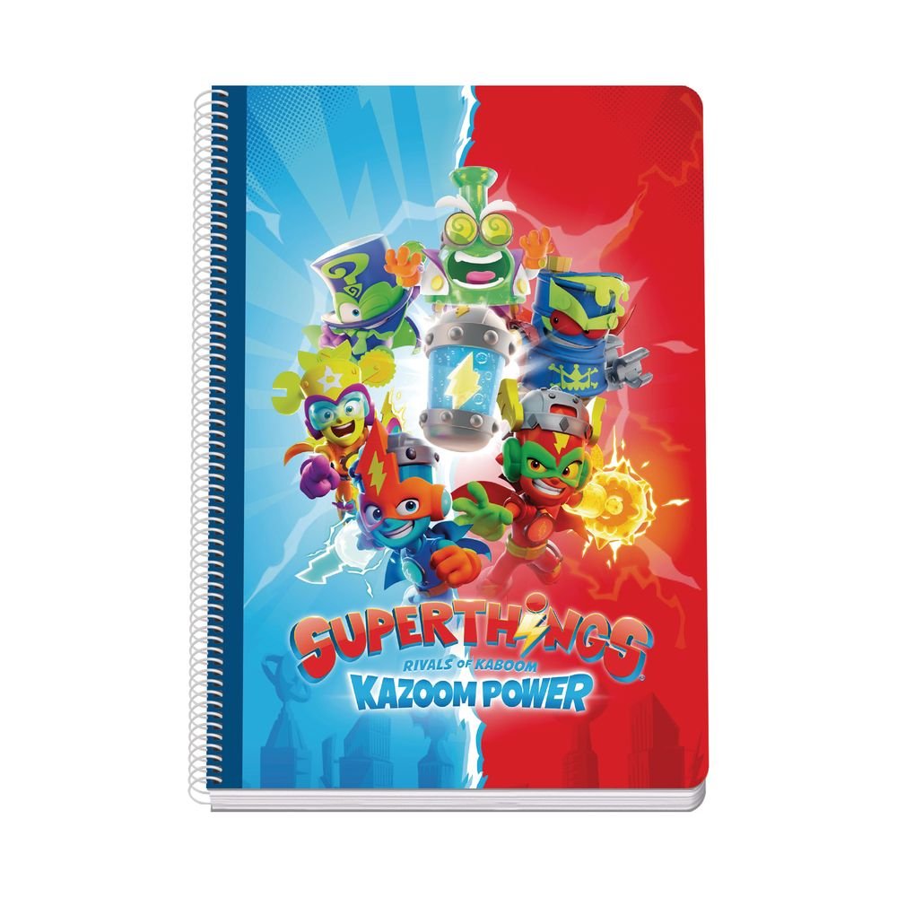 Cuaderno folio tapa dura cuadro 4 mm Superthings Dohe Diseño Imagen principal del producto