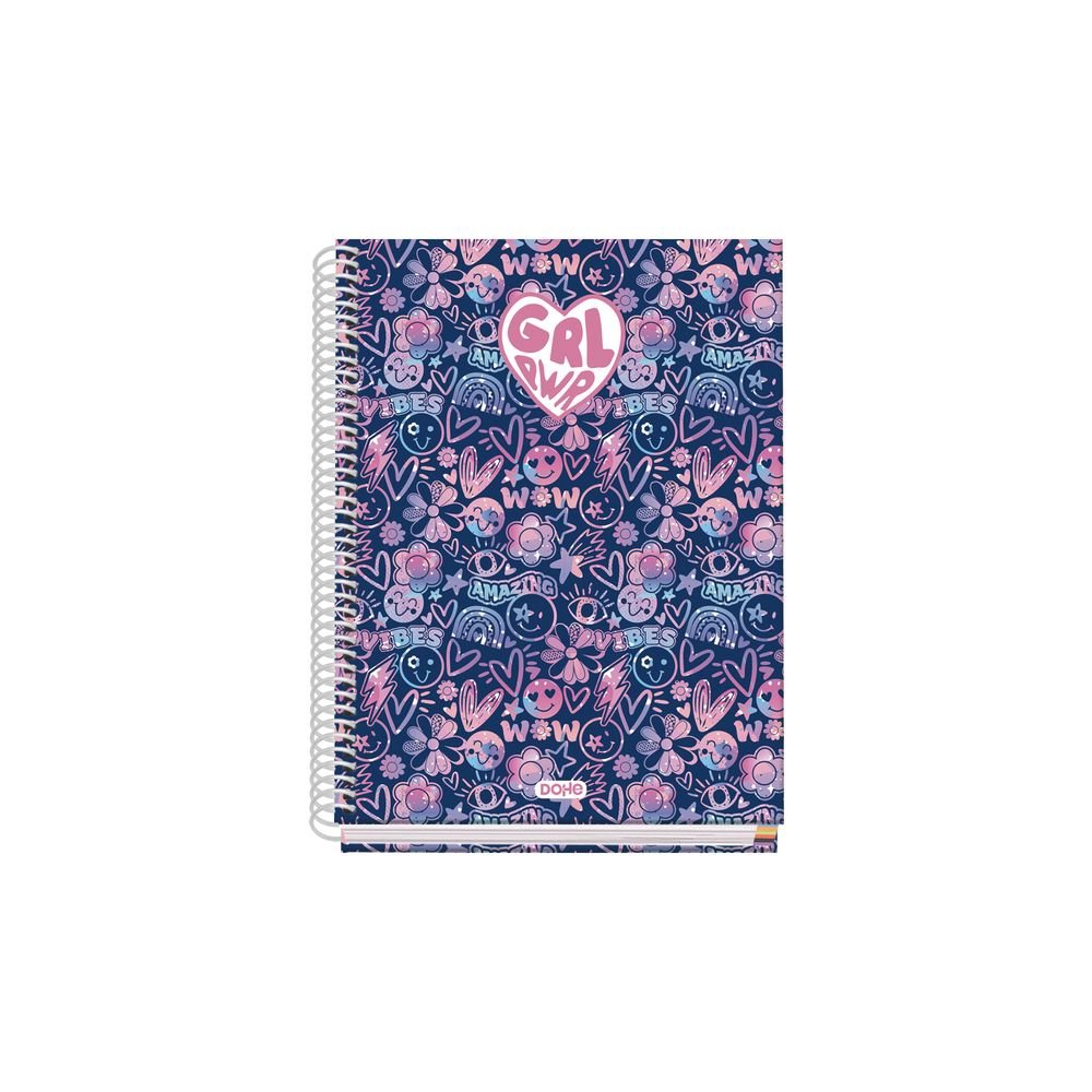 Cuaderno A5 Tapa Forrada Cuadro 5 mm Girl Power 2026 Marca Dohe Diseño Imagen principal del producto