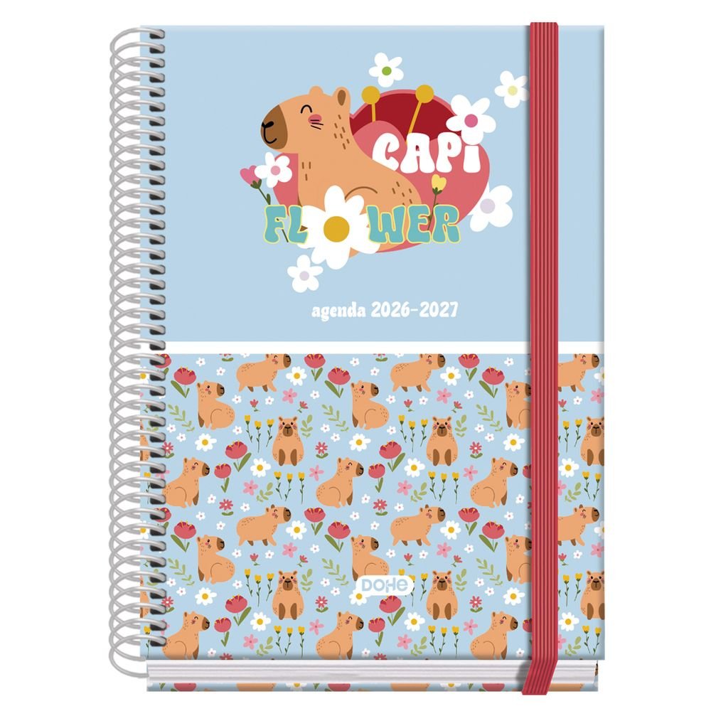 Agenda escolar 2026-2027 Prime semana vista A5 Capi Flower DOHE Regalo Imagen principal del producto