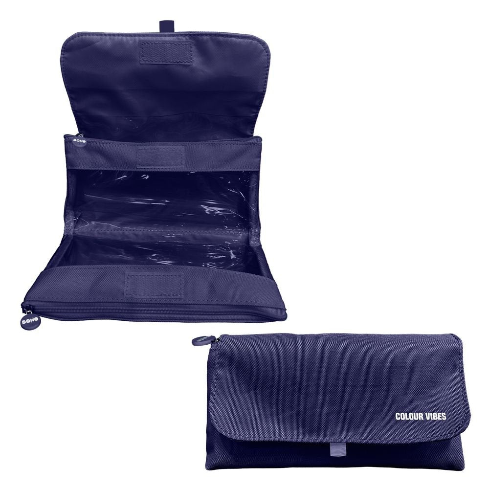 Portatodo Vibes Doble Solapa Azul Oscuro 220x110x65 mm Marca Dohe Diseño