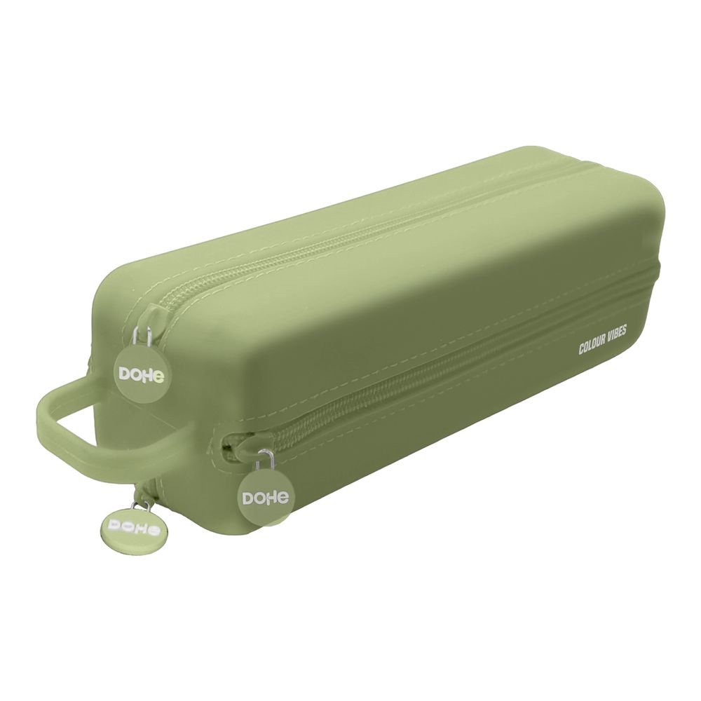 Portatodo Colour Vibes Silicona 4 Cremalleras Verde DOHE Diseño