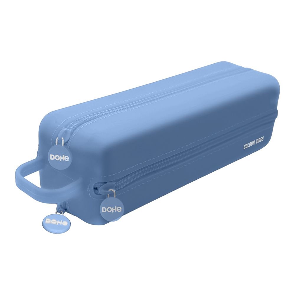 Portatodo Colour Vibes Silicona 4 Cremalleras Azul DOHE Diseño