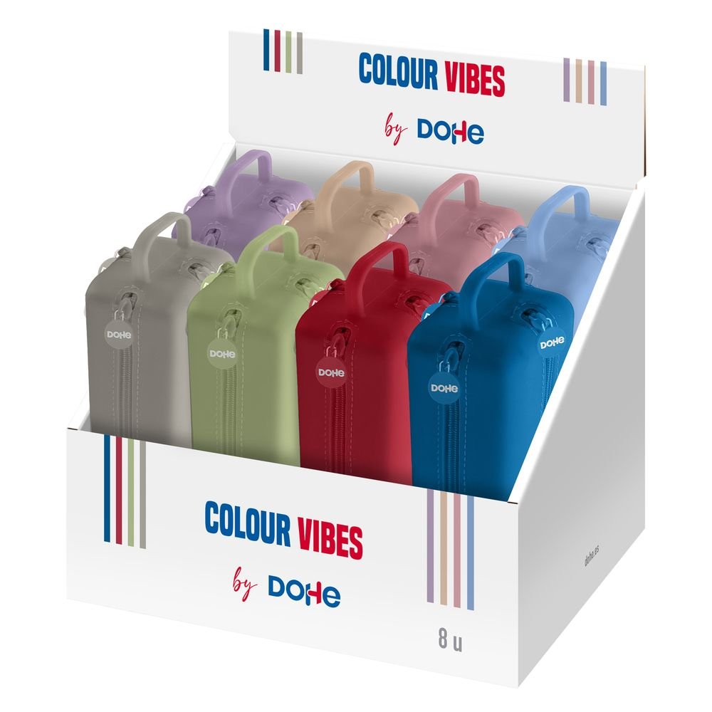 Exp 8 Portatodos Silicona 4 Cremallera Vibes Surti 215x70x7 Marca Dohe Diseño