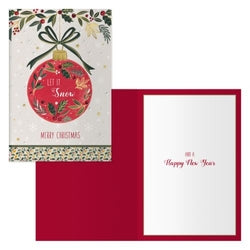 Tarjeta de Navidad Bola DOHE Agendas para regalos