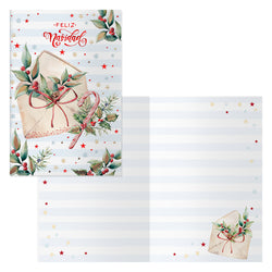 Tarjeta de Navidad modelo sobre Dohe Agendas para regalos