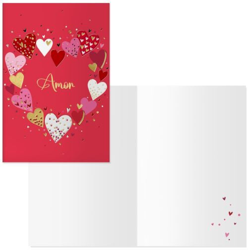 Pack 6 Tarjetas Felicitación Modelo Valentin Cupido DOHE Agendas