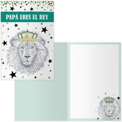 Tarjetas felicitación Día Padre Rey León Dohe Agendas
