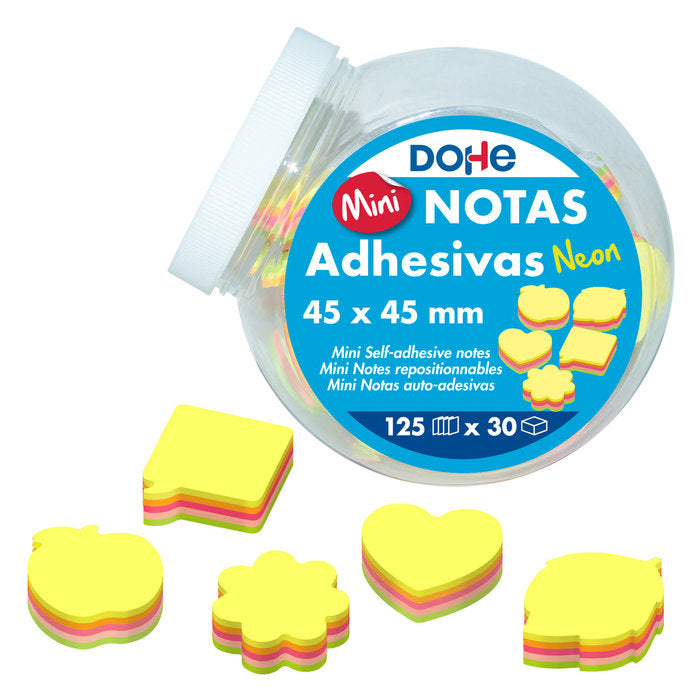 EXPOSITOR DE MINI NOTAS ADHESIVAS NEON - 30DS | 1 UNIDADES | (DOHE, S,A,)